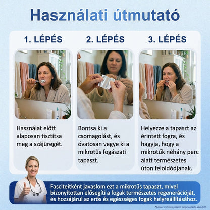 🇭🇺🦷 Mondj búcsút az érzékenységnek és kellemetlenségeknek! 𝐂𝐨𝐚𝐮𝐨𝐨® Tideglusib szájcsíkok – gyors regenerálás a fogaknak és az ínynek 😊